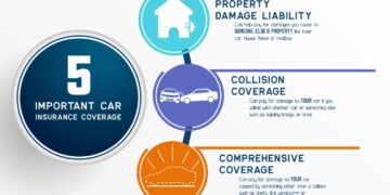 Image of a diagram illustrating the components of a commercial auto insurance policy (Liability, Physical Damage, Uninsured Motorist)
